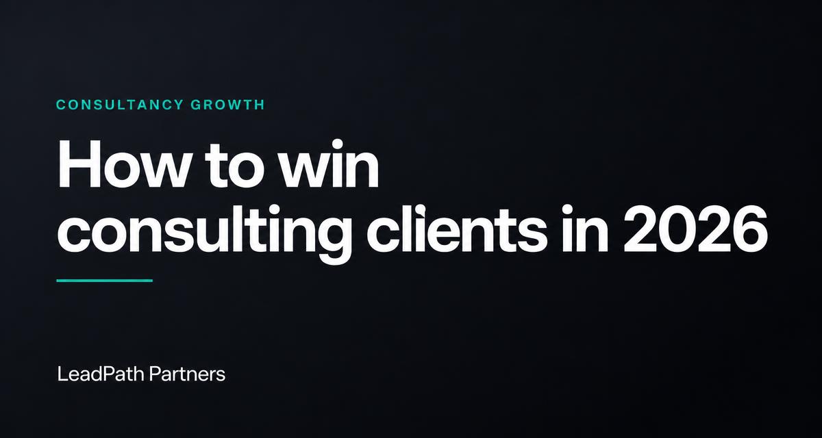 How to get consulting clients in 2026: a pipeline playbook