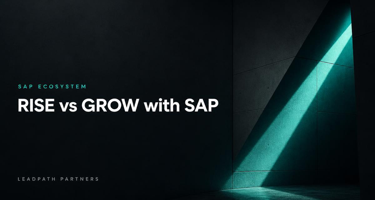 RISE vs GROW with SAP: choosing the model (2026)